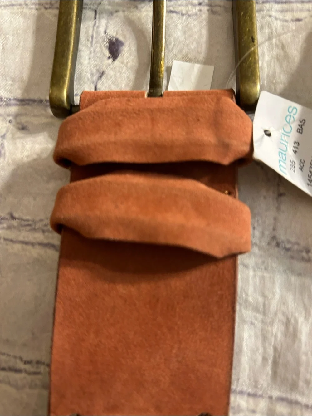 MAURICES WIDE RUST COLOR WOVEN BOHO BELT M/L & SUEDE STUDED BOHO AEO BELT